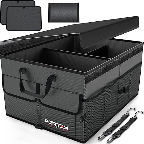 Organizador de Maletero Plegable con Compartimentos Múltiples