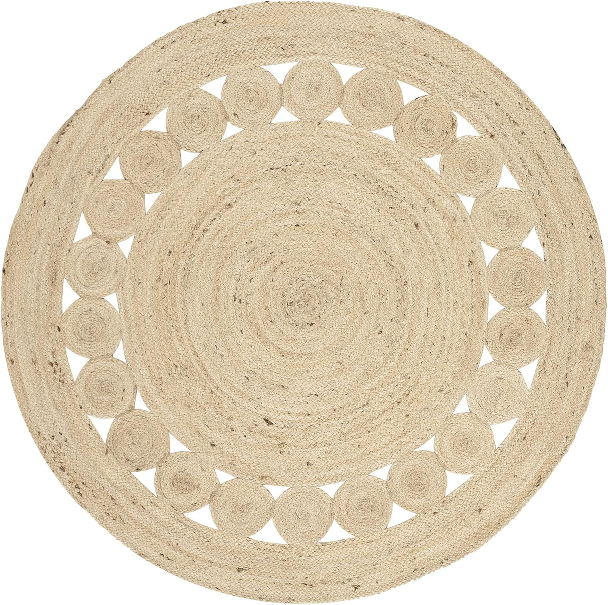 Alfombra Redonda 6'6, SAFAVIEH, Jute, Ideal para Áreas con Tráfico NF364B