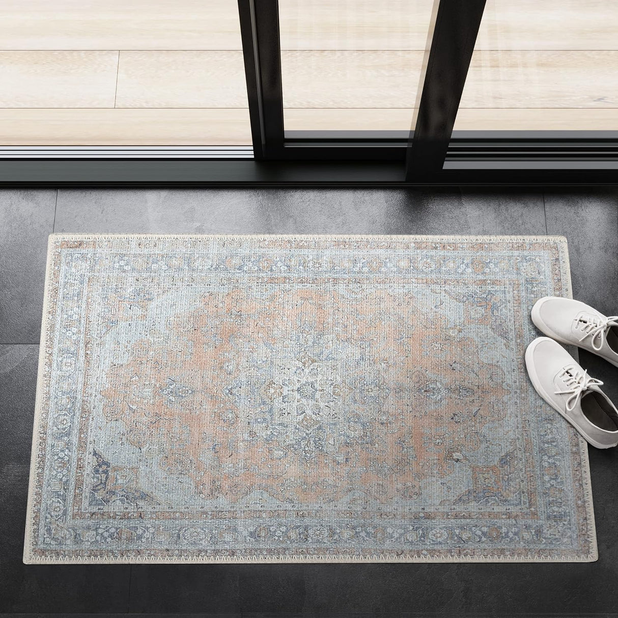 Alfombra Lavable 2x3 Adiva, Antideslizante, Vintage, 2' x 3