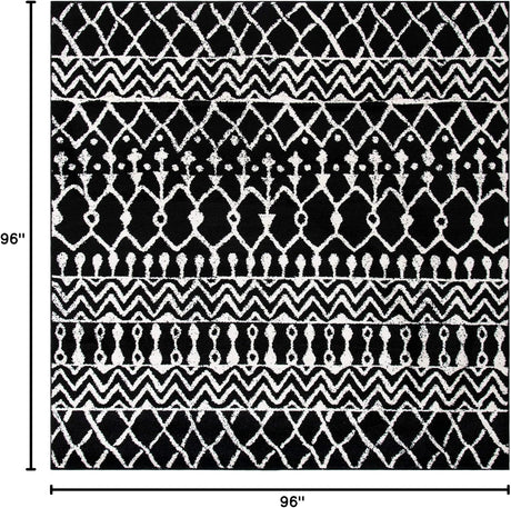 Alfombra Cuadrada Tulum, Diseño Boho Marroquí, Modelo TUL270Z