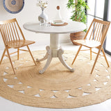 Alfombra Redonda 6'6, SAFAVIEH, Jute, Ideal para Áreas con Tráfico NF364B