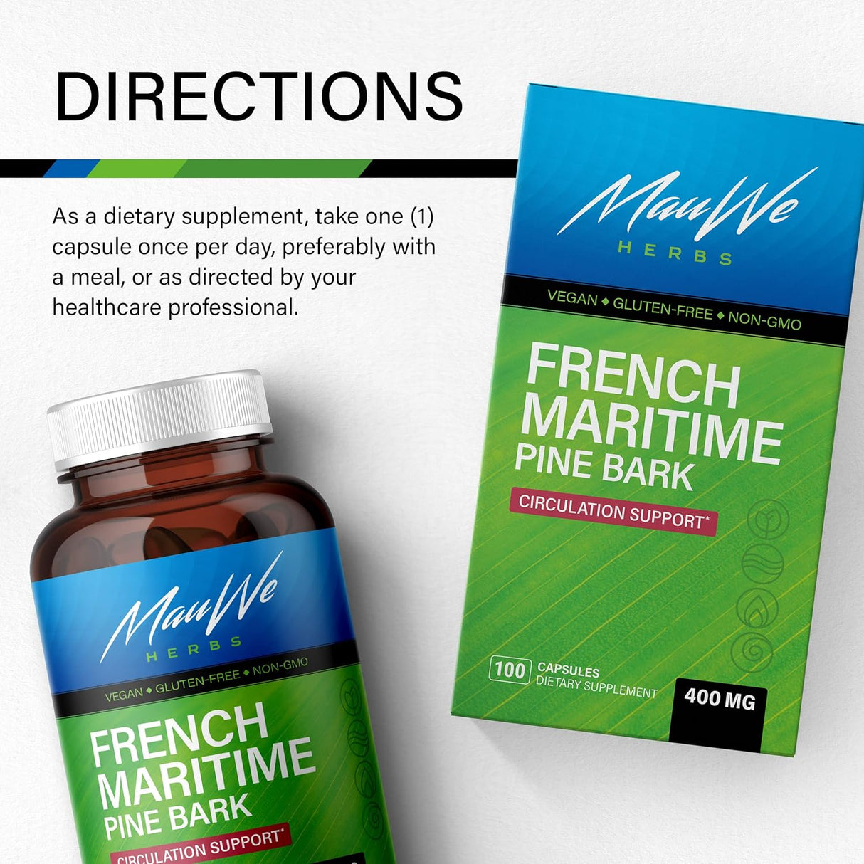Suplementos Alimenticios de corteza de pino francés marítimo