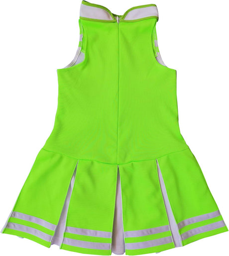 Disfraces de animadora para niñas talla S blanco y verde