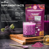 KIKI Green Sea Moss Powder con Elderberry - Suplemento Vegano 6 oz