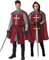 Disfraz adulto de caballero (rojo) talla L/XL