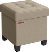 Otómano de almacenamiento pequeño con patas, modelo ULSF014K01