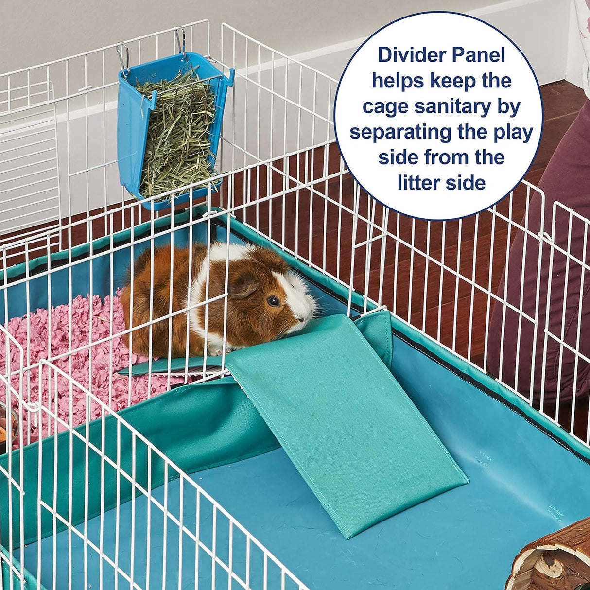 Cage para Cobayas MidWest, 47L x 24W x 14H, Habitat Plus