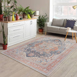 Alfombra Adiva Lavable 3x5 Antideslizante Vintage 3' x 5