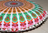 Cojín redondo grande para el suelo, funda otomana, almohada para meditación, cojín de suelo para adultos, puf otomano, fundas de tiro otomano, muebles de sala de manualidades, funda de 22 pulgadas