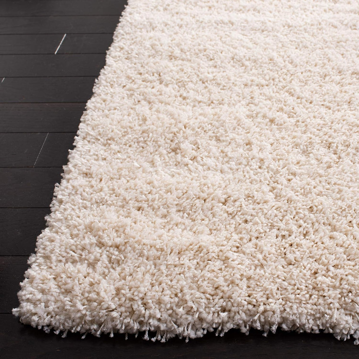 Alfombra de área shag premium 3' cuadrada SG151, 2 pulgadas gruesa