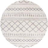 Alfombra Redonda Shag, Diseño Marroquí, 1.6 Pulgadas de Grosor