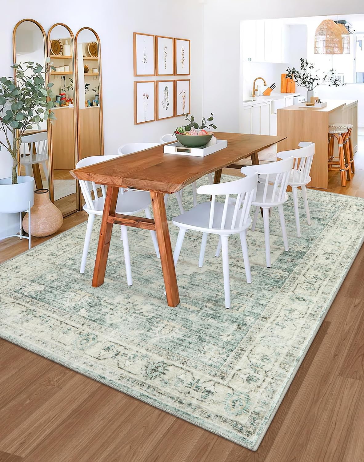 Alfombra Lavable 8x10 LIVEBOX Boho Vintage Antideslizante