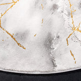 Alfombra Circular Moderna Abstracta - Diseño Fácil Cuidado (CFT877F)