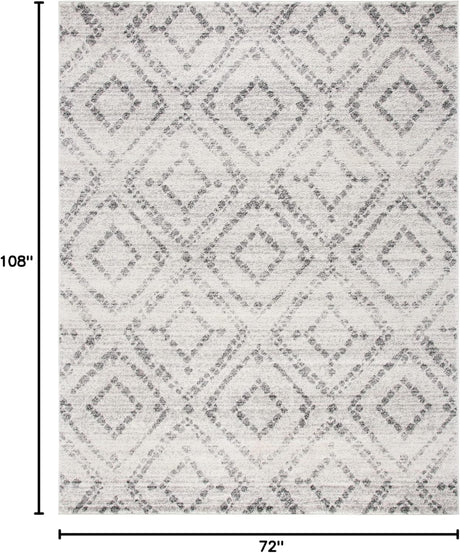 Alfombra de área moderna, diseño en diamante, ADR131C