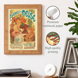 Póster vintage de Alfons Mucha estilo Art Nouveau y Art Deco