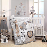Lambs &amp; Ivy Jungle Safari - Peluche de elefante de peluche gris Jett