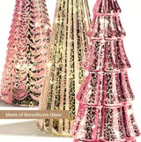 Árboles de Navidad LampLust con luces, Set de 3, 10 pulgadas
