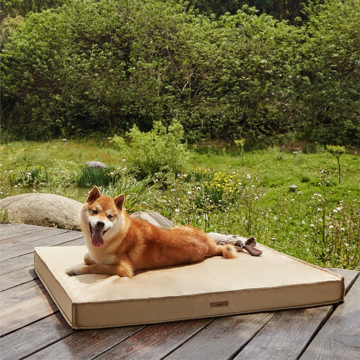 Camas para perros grandes impermeables con superficie tela