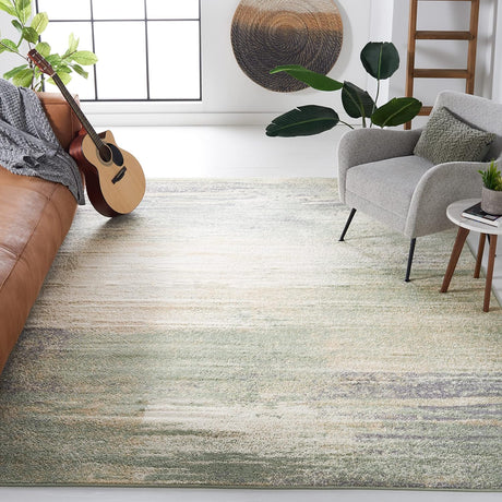 Alfombra Moderna Abstracta Ideal para Áreas de Alto Tráfico - ADR112W