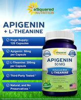 Píldoras de suplemento de apigenina para el sueño