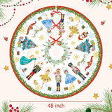 Funda de Árbol de Navidad 48, Nutcracker, Decoración Rústica