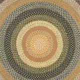 Alfombra redonda reversible de 4' colección trenzada BRD308A