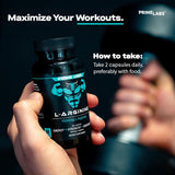 L-Arginina Prime Labs 1500mg - Flujo Sanguíneo y Energía
