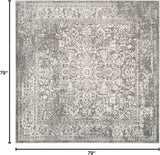 Alfombra de Área Cuadrada, Diseño Oriental, Fácil Cuidado, EVK256D