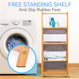 Canastos para Ropa plegable 3 niveles SERENELIFE SLHMPSHF88