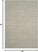 Alfombra de acento hecha a mano, ideal para áreas de alto tránsito, modelo NAT620C
