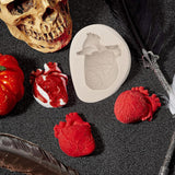 Molde de Silicona Corazón Humano, Decoración Halloween, 3D