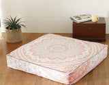 Popular Handicrafts - Cojín redondo diseño de mandala estilo hippie para suelo