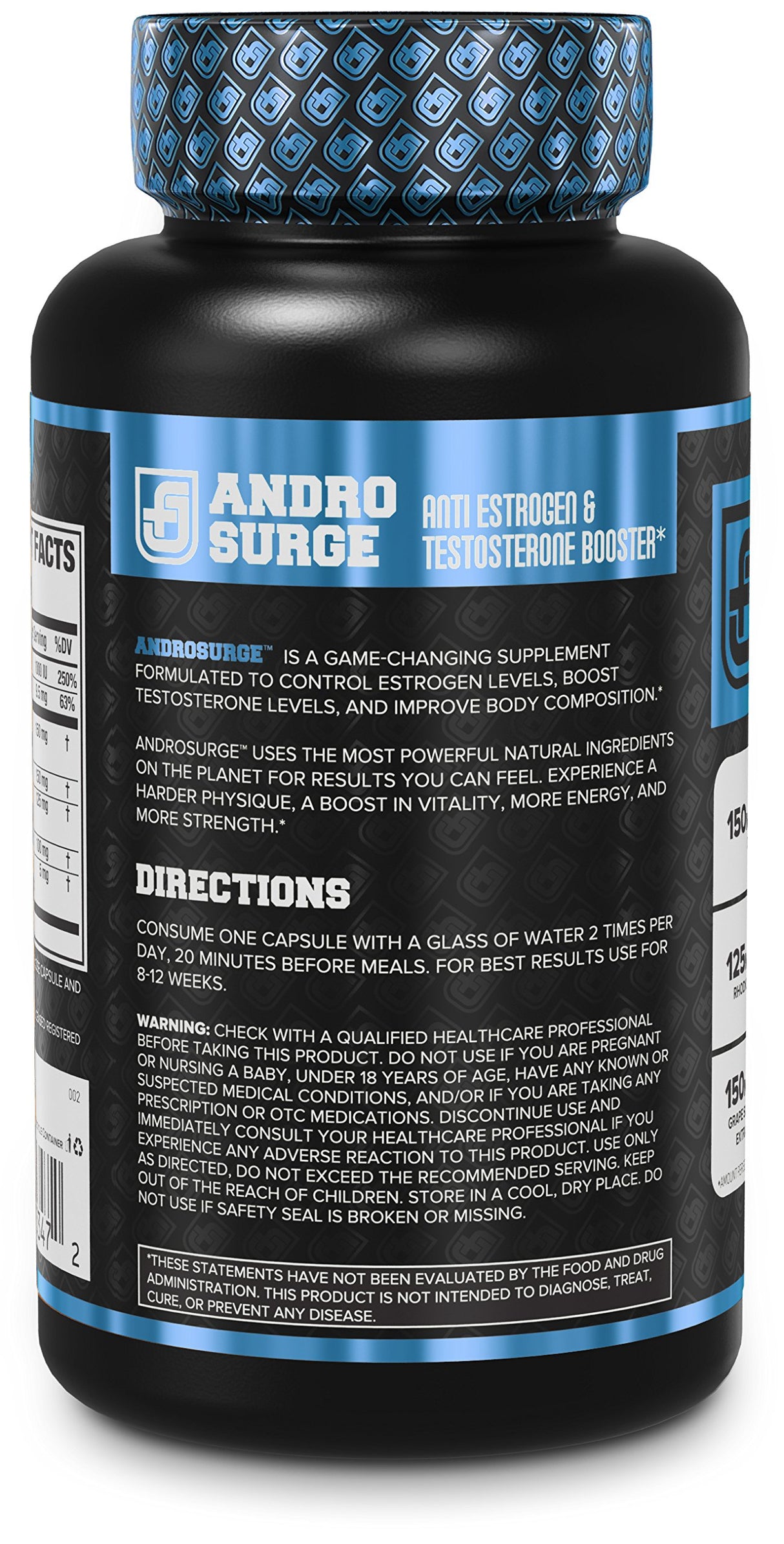 Suplemento natural anti-estrógeno, refuerzo de testosterona