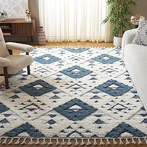 Alfombra Shag Marroquí - Diseño Ideal para Áreas de Tráfico (MTS688M-10)