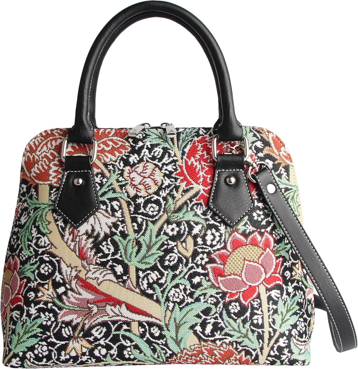 Bolsa de mano grande Signare con diseño floral