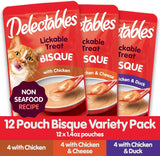 Delectables Bisque Lickable Gato, Variedad 12 Cuentos