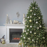 Árbol de Navidad artificial preiluminado 7.5 pies, modelo Dunhill Fir