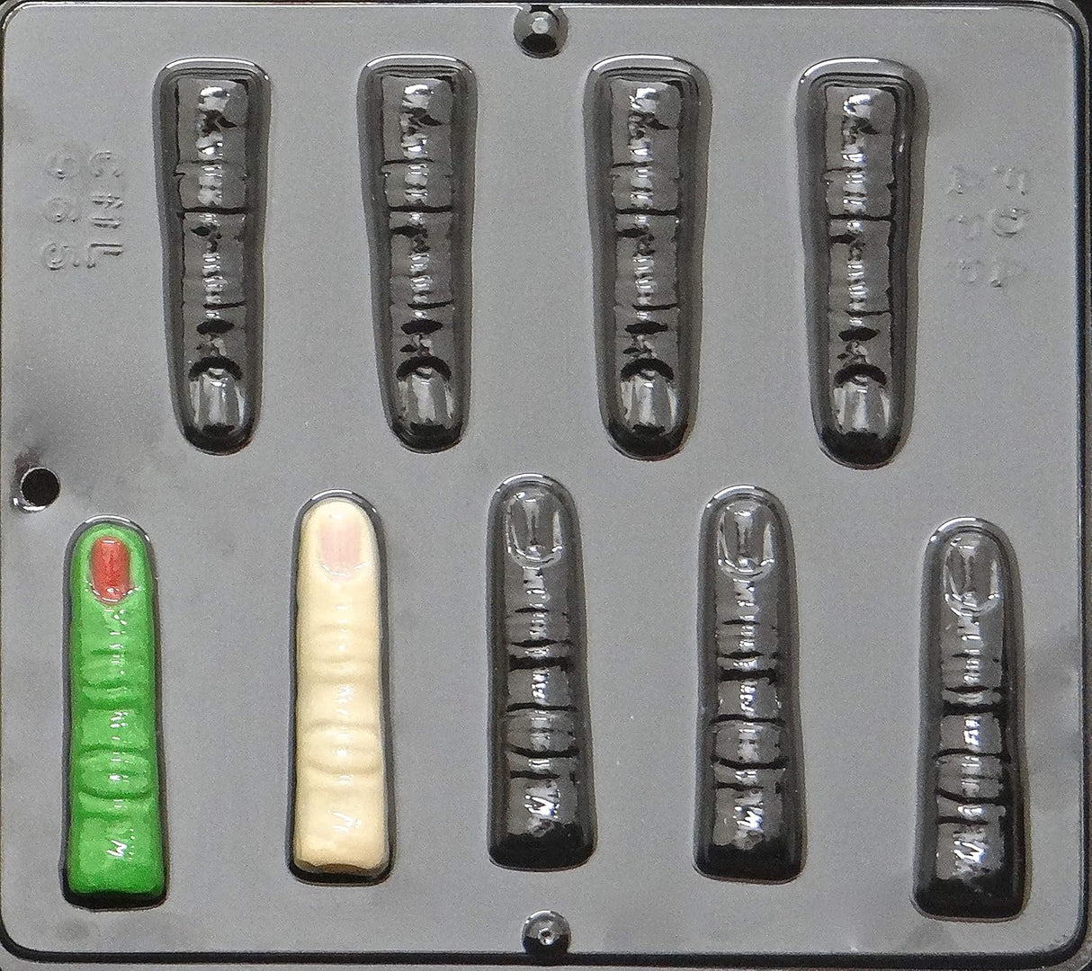 Moldes de chocolate dedo humano, Candy Molds N More, 965 Halloween