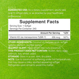 Aceite de Coco Virgen Softgels con Vitamina K2 MK-7 200mcg