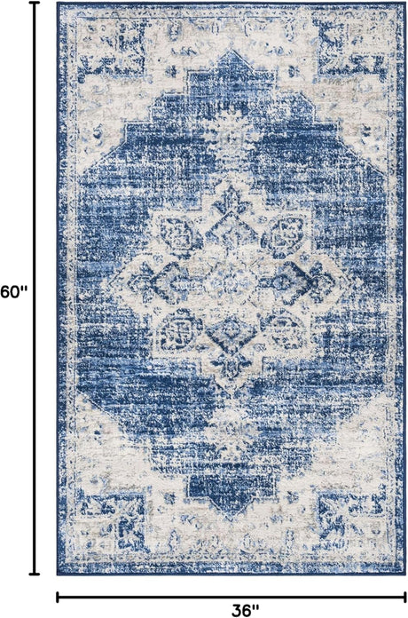 Alfombra Acento Distressed Medallón 3' x 5' BNT865A