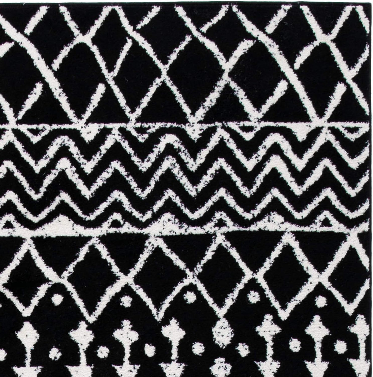 Alfombra Cuadrada Tulum, Diseño Boho Marroquí, Modelo TUL270Z