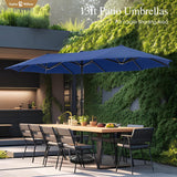 Sombrilla Doble Lado Sophia & William 13ft, Protección UV 99%