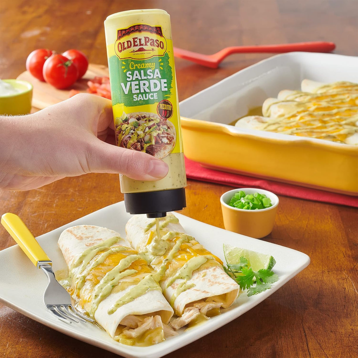 Salsa Verde Cremosa Old El Paso - Salsa para Tacos 9 oz.