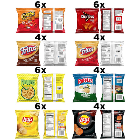 Paquete Variado de Botanas Frito Lay, Mix de Fiesta