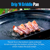 Sartén Drip 'N Griddle SnS Grills 3 en 1, 22 para parrillas