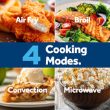 Horno Microondas GE GCST10A1WSS 3 en 1, 1.0 Cu. Ft, 1050W