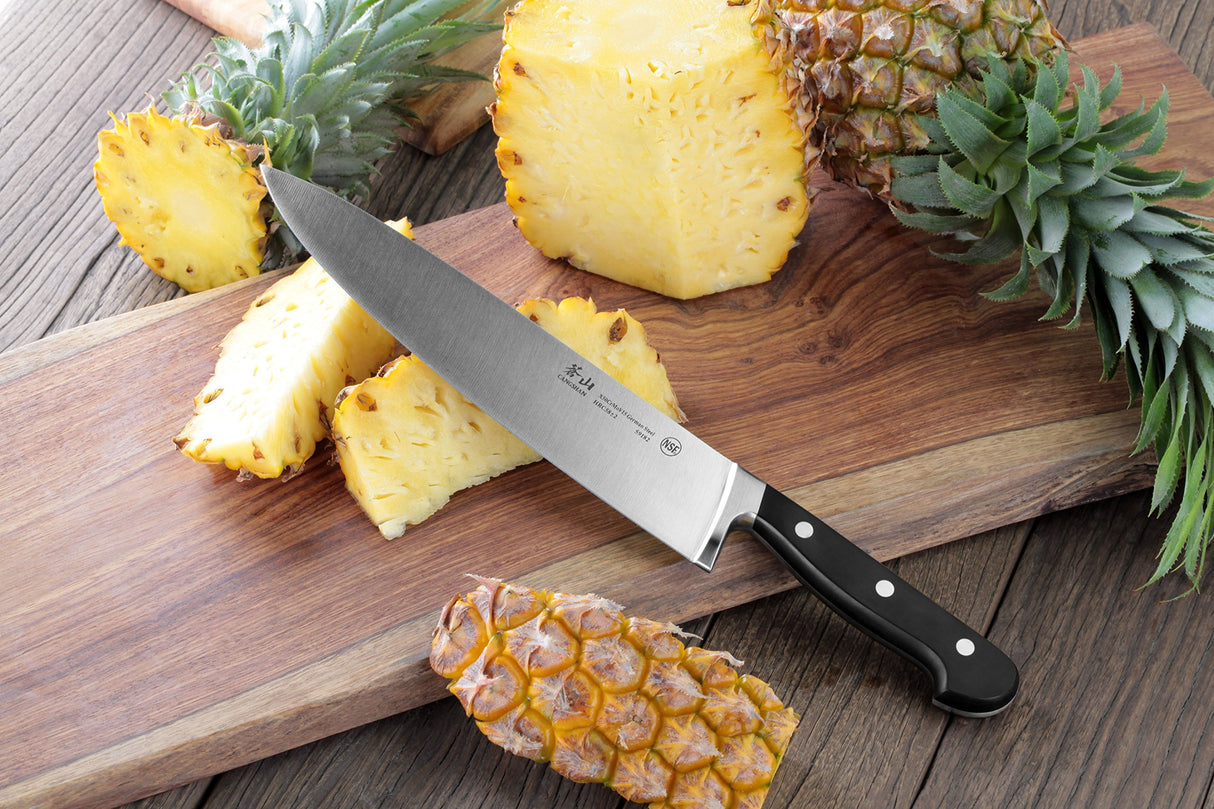 Cuchillo de chef forjado de acero alemán 9.5 pulgadas