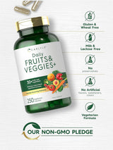 Suplementos Alimenticios de frutas y verduras 250 cápsulas
