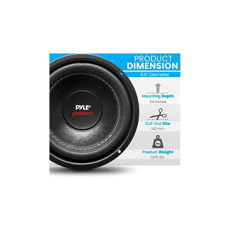 Parlantes o Bobina de voz dual para coche PYLE ‎PLPW6D