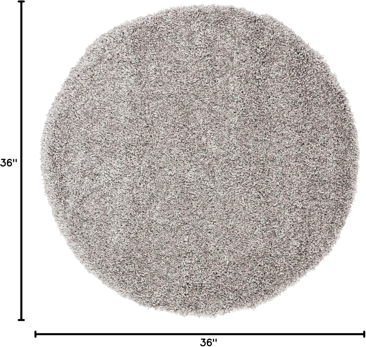 Alfombra redonda de pelo largo 3' - Modelo SG151